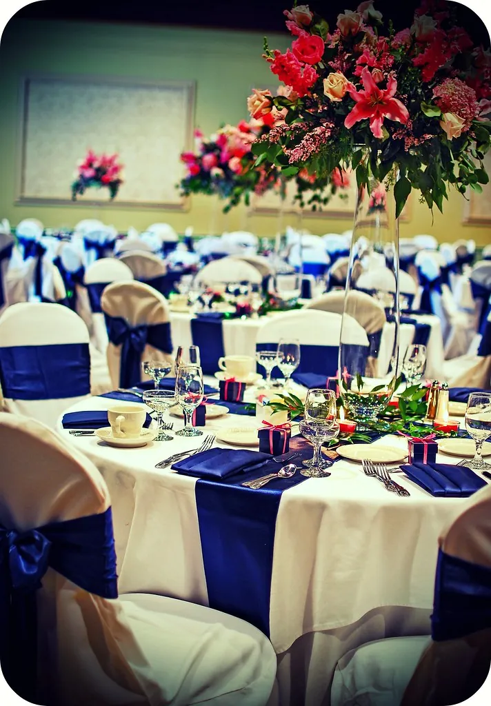 Salón de boda preparado